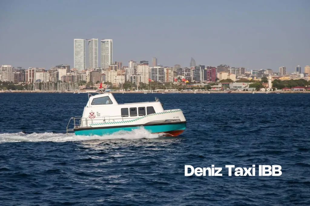 A Deniz Taxi operated by IBB, providing water taxi services across Istanbul.