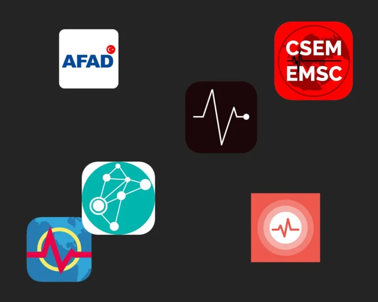 Icons of Earthquake Apps for Turkey