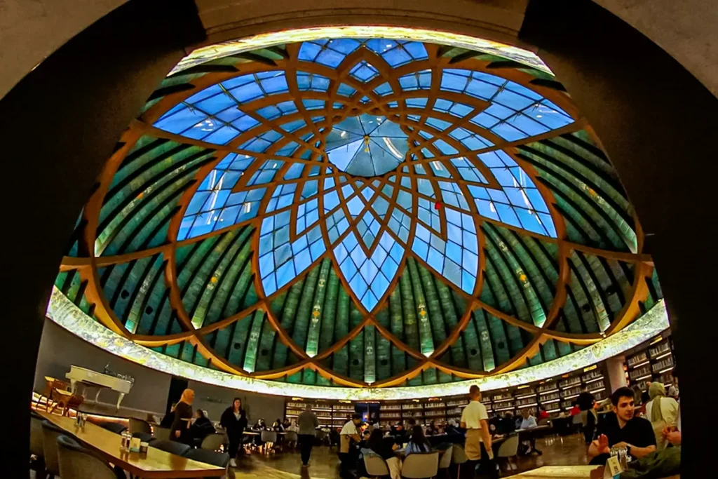 nside view of the Nevmekan Sahil dome.