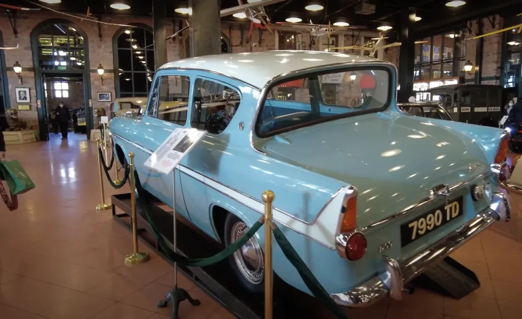 Replica of Harry Potter’s Flying Ford Anglia at Rahmi Koç Museum.