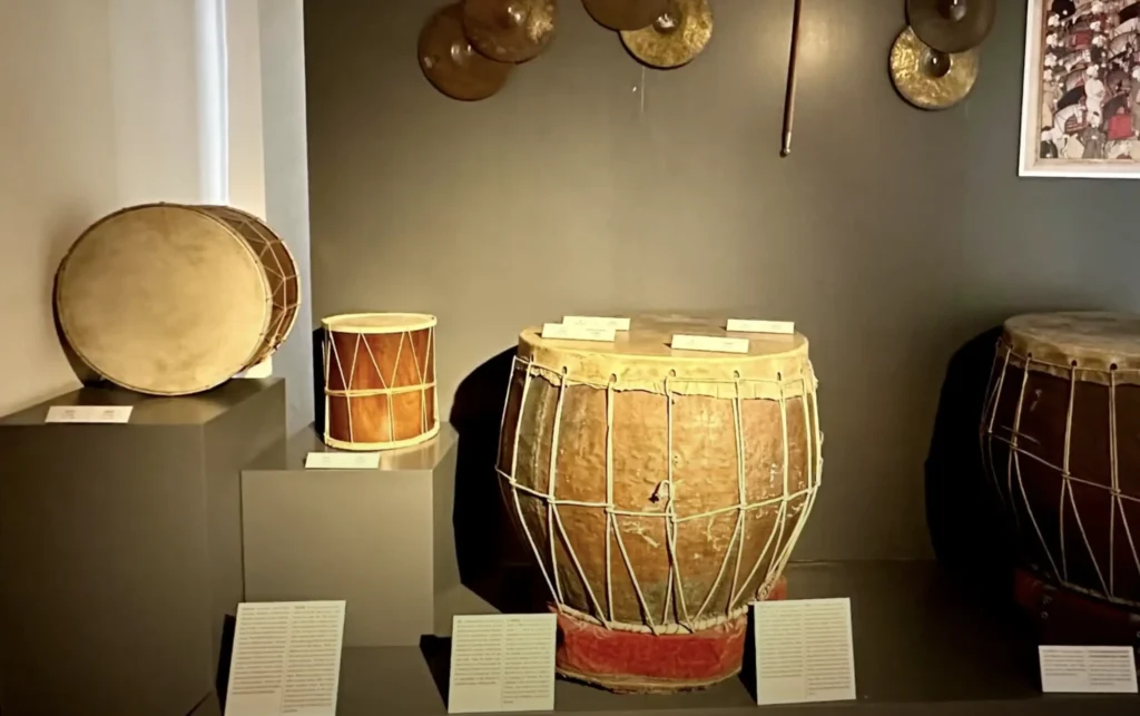Exposition at The Galata Mevlevi House Museum showcasing artifacts from the Mevlevi order.