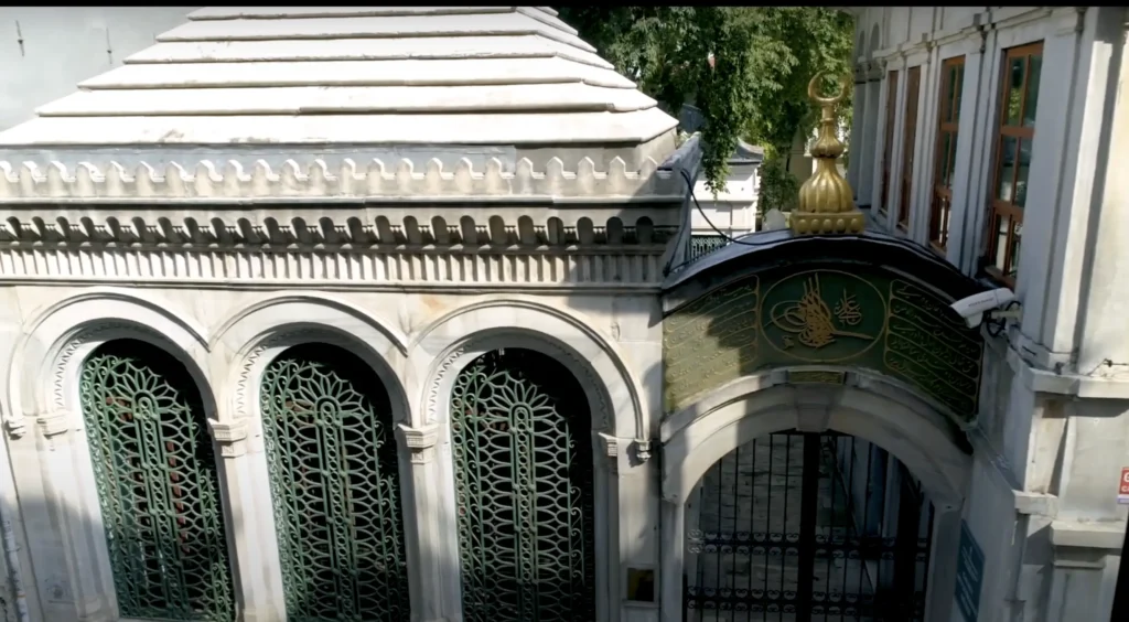 Gates of The Galata Mevlevi House Museum, leading to Istanbul’s historic Whirling Dervish site.