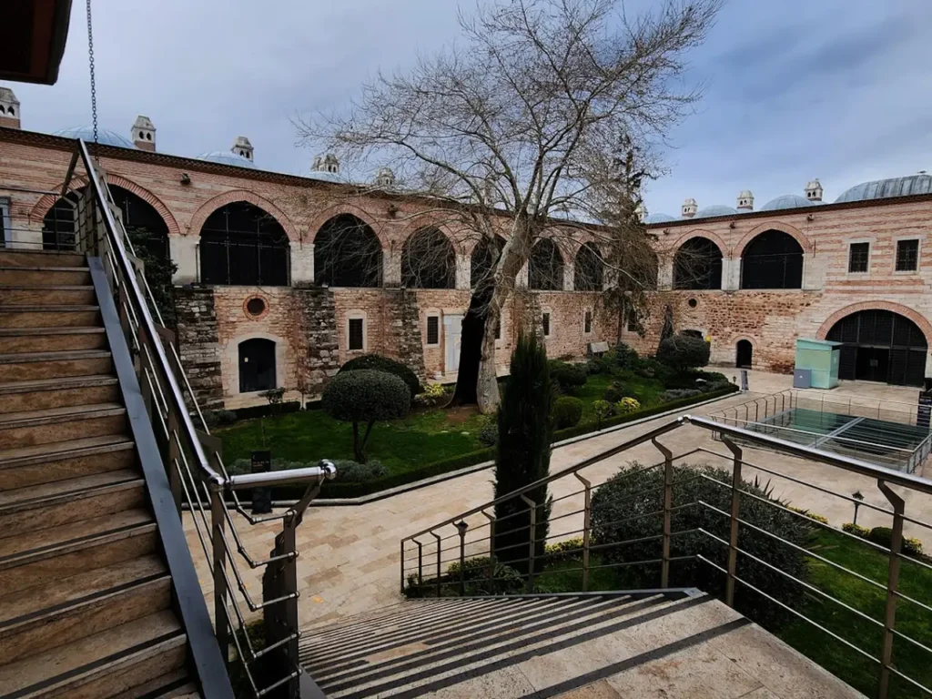 The exterior of the Museum of Turkish and Islamic Arts, located in the historic Ibrahim Pasha Palace.