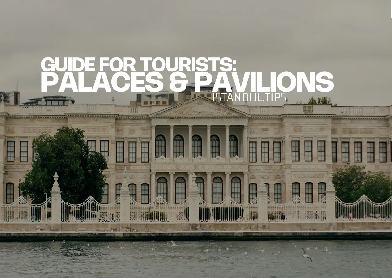 Cover image showcasing various palaces and pavilions in Istanbul, reflecting Ottoman architectural grandeur.