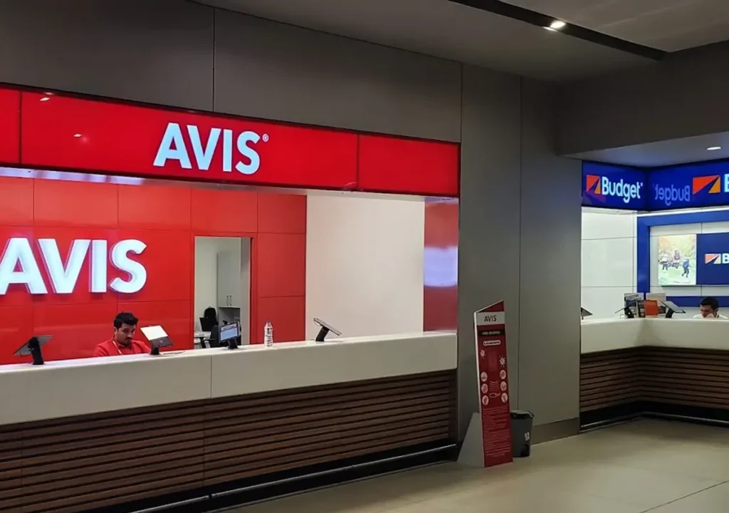 Avis car rental location at Istanbul Airport.