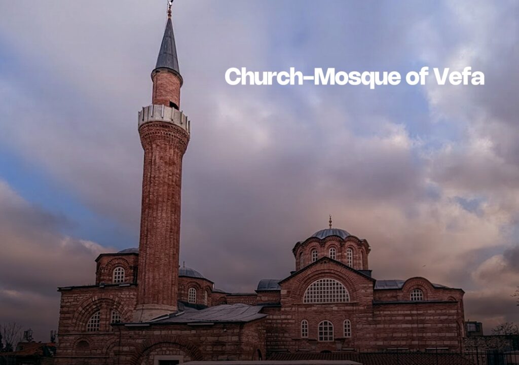 The exterior of the Church Mosque of Vefa in Istanbul, a historical Byzantine church converted into a mosque.