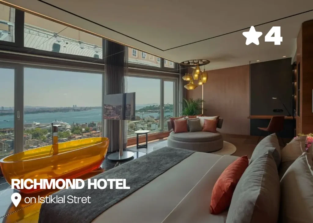 Modern room in Richmond Hotel Istanbul with simple decor.